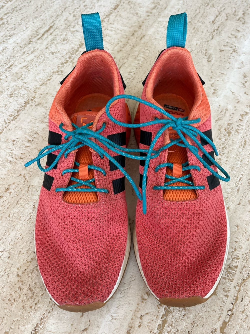 Adidas NMD R1 Coral Orange Boost Sneakers | Men’s 10.5 | Gum Sole | Athletic Run
